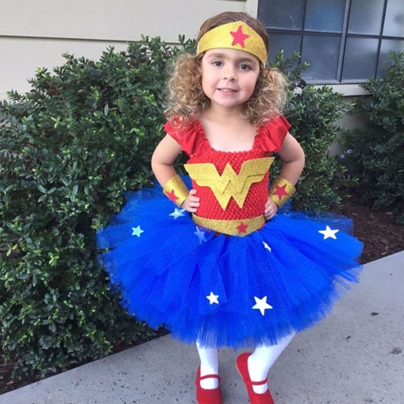 Момиче рокля косплей зората на справедливостта рокля за момичета деца деца супергерой косплей Хелоуин парти рокля костюм за 2-12 години