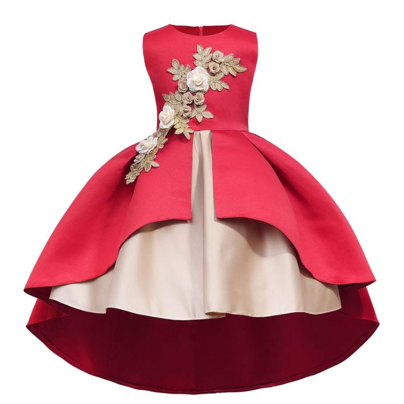 На едро без ръкави принцеси рокли лък дантела принцеса торта дрехи за деца деца цветни рокли момиче рокли