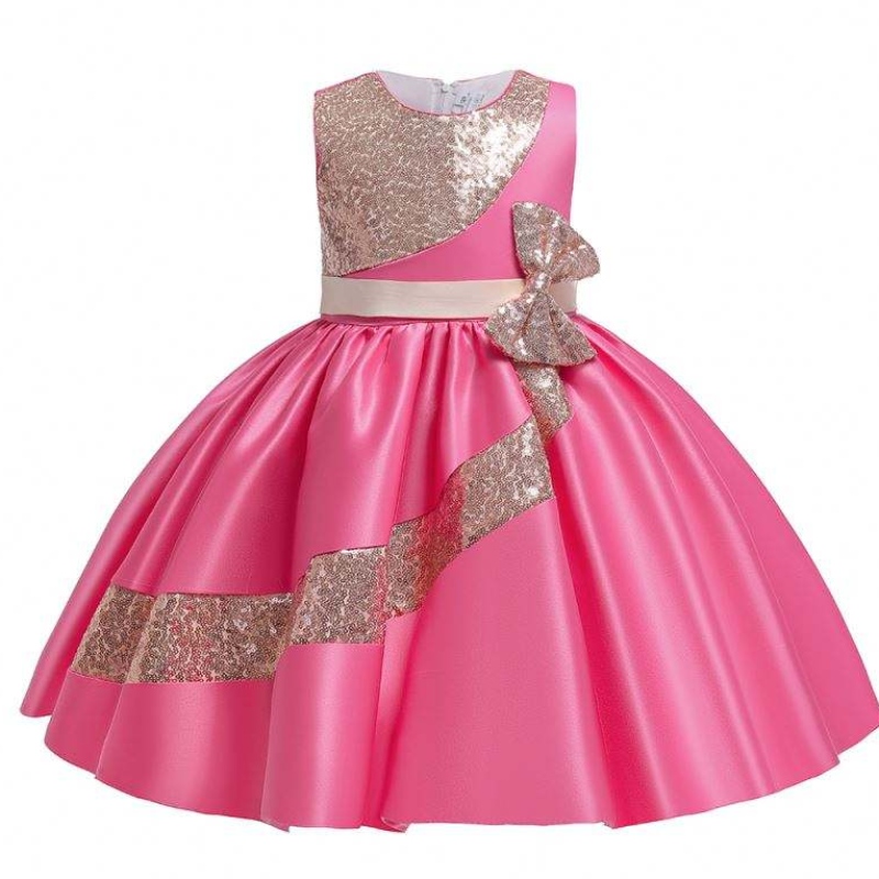 Baige 10Years Amazon Sequinded Children \\\\\'s Girl Party Ressing Girls Wedding Paint Ball Bowl L5283