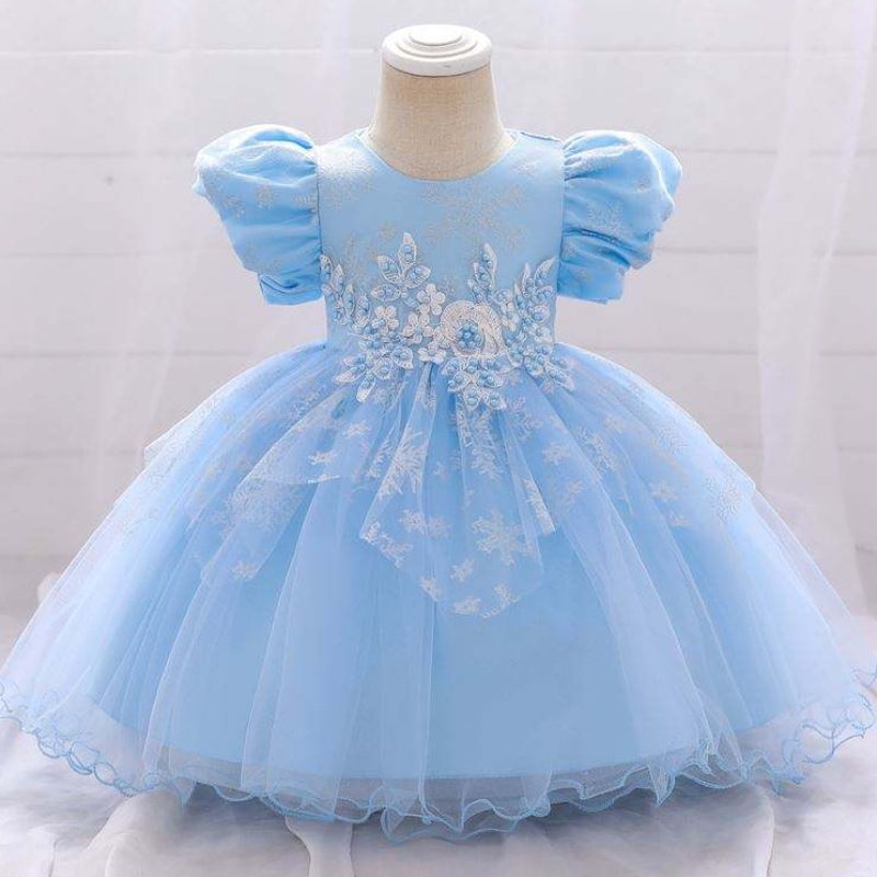 Baige Baby Girl Frocks Design Short Loweve Performance Dance Ressing Деца \\\\ на партито рокля L2028XZ