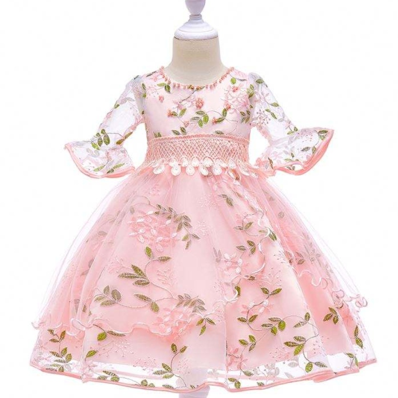 Baige нов модел рокли сватбени момичета парти дрехи за деца момиченце frock l5015