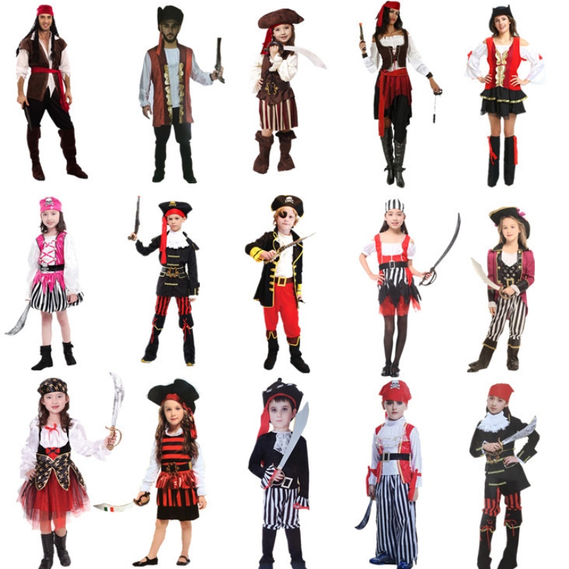 Amazon Hot Sale Косплей костюм Хелоуин пиратни дрехи за деца