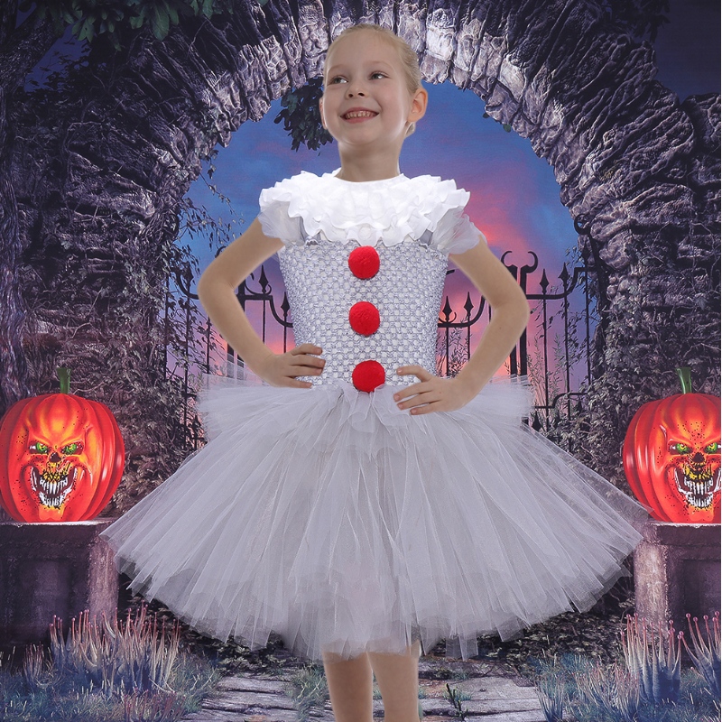 Amazon Hot Selling Little Girls Cosplay Costume Tutu рокля за Хелоуин парти